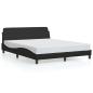 Preview: Bettgestell "Dover" Schwarz 152x203 cm Kunstleder