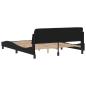 Preview: Bettgestell "Dover" Schwarz 152x203 cm Kunstleder