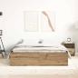 Preview: Bettgestell ohne Matratze Artisan-Eiche 140x200cm Holzwerkstoff