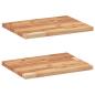 Preview: Schweberegale 2 Stk. 60x30x2 cm Massivholz Akazie Ölbehandelt