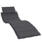 Preview: Sonnenliegen-Auflage Melange Anthrazit 186x58x4 cm Stoff