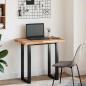 Preview: Tischplatte Rechteckig 100x50x4 cm Massivholz Akazie