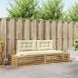 Preview: ARDEBO.de - 2 stk. Outdoor-Sofagarnitur Weiß