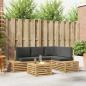 Preview: ARDEBO.de - Outdoor-Sofagarnitur mit Kissen 5 Stück Weiß und Anthrazit