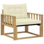 Preview: Outdoor-Sofagarnitur Massives Akazienholz und Textilene