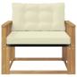 Preview: Outdoor-Sofagarnitur Massives Akazienholz und Textilene