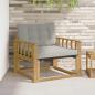 Preview: ARDEBO.de - Outdoor-Sofagarnitur Massives Akazienholz und Textilene