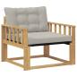 Preview: Outdoor-Sofagarnitur Massives Akazienholz und Textilene