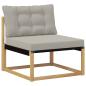 Preview: Outdoor-Sofagarnitur Massives Akazienholz und Textilene