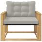 Preview: Outdoor-Sofagarnitur Massives Akazienholz und Textilene