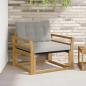 Preview: ARDEBO.de - Outdoor-Sofagarnitur Massives Akazienholz und Textilene Weiß