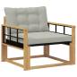 Preview: Outdoor-Sofagarnitur Massives Akazienholz und Textilene