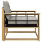 Preview: Outdoor-Sofagarnitur Massives Akazienholz und Textilene
