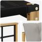 Preview: Outdoor-Sofagarnitur Massives Akazienholz und Textilene