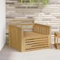 Preview: ARDEBO.de - Outdoor-Sofa Massivholz Akazie Weiß