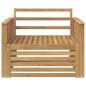 Preview: Outdoor-Sofa Massivholz Akazie Weiß