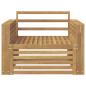 Preview: Outdoor-Sofa Massivholz Akazie Weiß