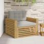 Preview: ARDEBO.de - Outdoor-Sofa Polyester Braun und Hellgrau