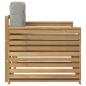 Preview: Outdoor-Sofa Polyester Braun und Hellgrau