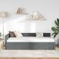 Preview: Eckbettgestell Dunkelgrau 100 x 203 cm Stoff