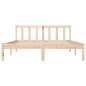 Preview: Bettrahmen Natur 152 x 203 cm Massivholz Kiefer