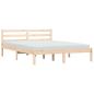 Preview: Bettrahmen Natur 208,5 x 157,5 x 69,5 cm Massivholz Kiefer