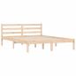 Preview: Bettrahmen Natur 208,5 x 157,5 x 69,5 cm Massivholz Kiefer