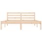 Preview: Bettrahmen Natur 208,5 x 157,5 x 69,5 cm Massivholz Kiefer