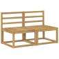 Preview: 2 Stück Outdoor Mittelsofa Massivholz Akazie Weiß