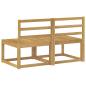 Preview: 2 Stück Outdoor Mittelsofa Massivholz Akazie Weiß