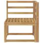 Preview: Outdoor Ecksofa Massivholz Akazie Weiß 63 x 63 x 73 cm