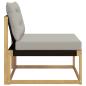 Preview: Outdoor Mittelsofa mit Kissen Weiß 79 x 83 x 73 cm Stahl