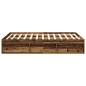 Preview: Bettgestell ohne Matratze Altholz-Optik 140x200cm Holzwerkstoff