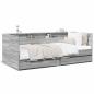 Preview: Tagesbett mit Schubladen ohne Matratze Grau Sonoma 90x200 cm