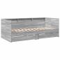 Preview: Tagesbett mit Schubladen ohne Matratze Grau Sonoma 90x200 cm