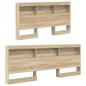 Preview: Bücherregal-Bett Sonoma-Eiche 160 x 200 cm Holzwerkstoff