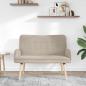 Preview: 2-Sitzer Sofa Hellgrau 115 x 61 x 87 cm Bouclé