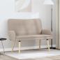 Preview: 2-Sitzer Sofa Hellgrau 115 x 61 x 87 cm Bouclé