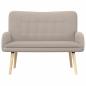 Preview: 2-Sitzer Sofa Hellgrau 115 x 61 x 87 cm Bouclé