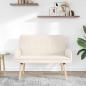 Preview: 2-Sitzer Sofa Creme 115 x 61 x 87 cm Bouclé