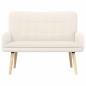 Preview: 2-Sitzer Sofa Creme 115 x 61 x 87 cm Bouclé