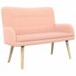 Preview: 2-Sitzer Sofa Rosa 115 x 61 x 87 cm Bouclé