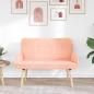 Preview: 2-Sitzer Sofa Rosa 115 x 61 x 87 cm Bouclé