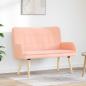 Preview: 2-Sitzer Sofa Rosa 115 x 61 x 87 cm Bouclé