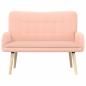 Preview: 2-Sitzer Sofa Rosa 115 x 61 x 87 cm Bouclé