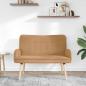 Preview: 2-Sitzer Sofa Beige 115 x 61 x 87 cm Bouclé