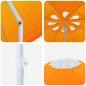 Preview: Gartensonnenschirm 160 cm 170T Polyester Orange