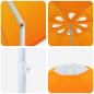 Preview: Gartensonnenschirm 240 cm 170T Polyester Orange