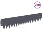 Preview: Rasenkante 20 stk. 103 x 20 cm Stahl Anthrazit