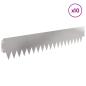 Preview: Rasenkante 10 stk. 103 x 20 cm Stahl Silber